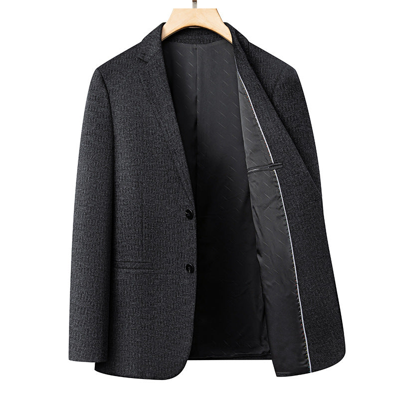 Herren eleganter Blazer mit feinem Strukturdesign Echoarchiv