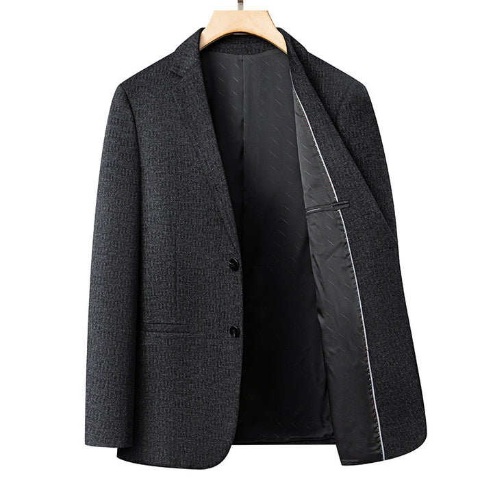 Herren eleganter Blazer mit feinem Strukturdesign Echoarchiv