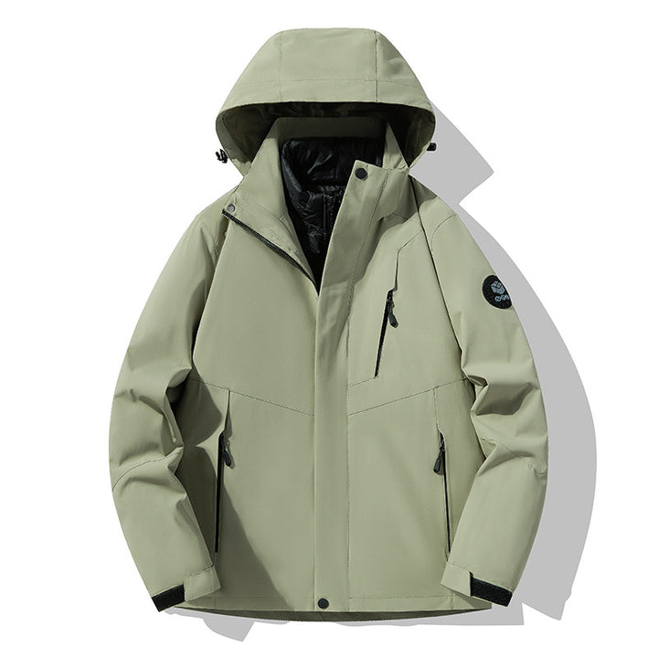 Herren Dreifach kombinierbare Funktionsjacke mit abnehmbarer Steppweste Echoarchiv