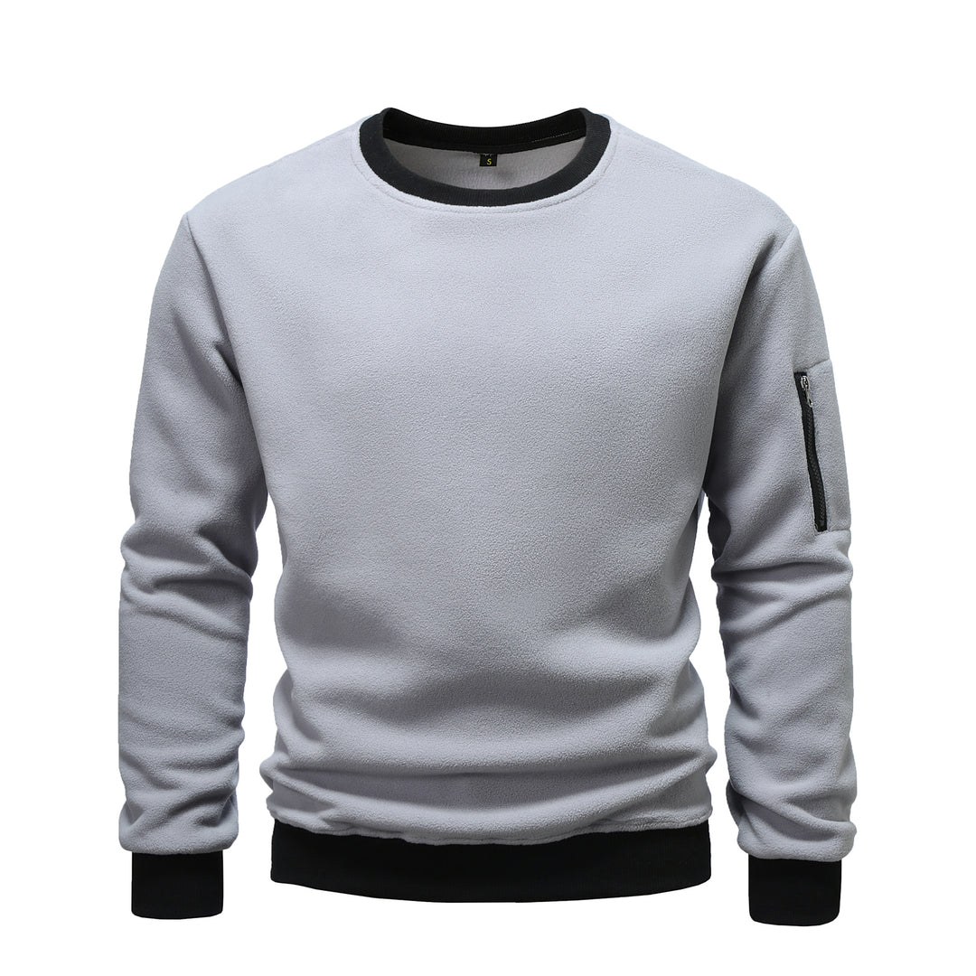 Herren Fleece Sweatshirt mit praktischer Brusttasche Echoarchiv