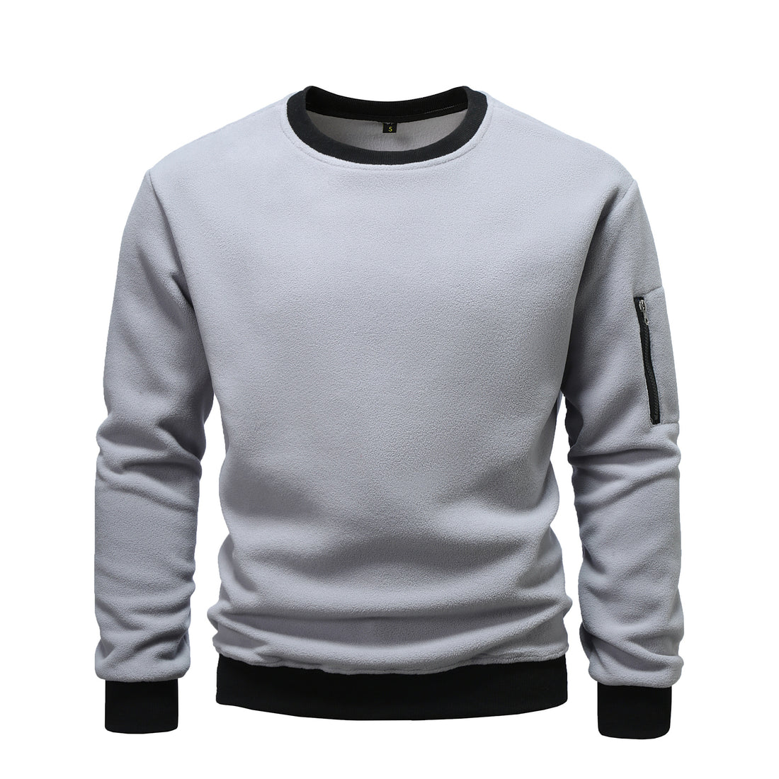 Herren Fleece Sweatshirt mit praktischer Brusttasche – Marzano