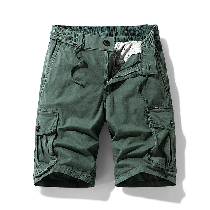 Herren Cargo-Shorts im lässigen Outdoor-Stil mit vielseitigen Taschen und elastischem Bund Echoarchiv
