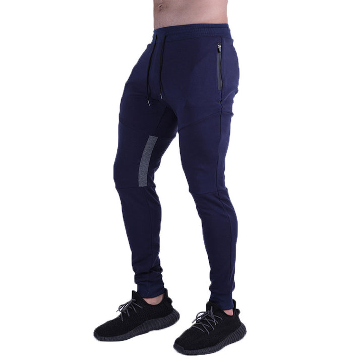 Herren Fitness-Jogginghose mit seitlichen Reißverschlusstaschen und elastischem Bund Echoarchiv