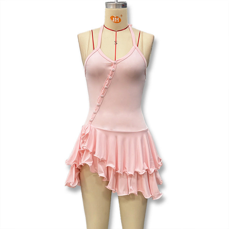 Damen Tänzeroutfit mit raffinierten Volant-Details und elegantem Schnitt Echo Archiv