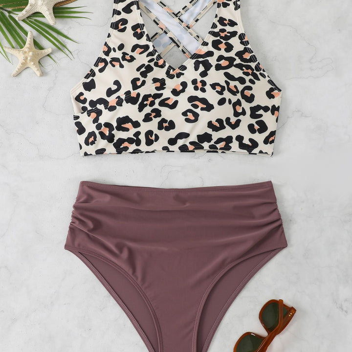 Damen Sportlicher Bikini-Set mit modischem Leo-Design Echo Archiv