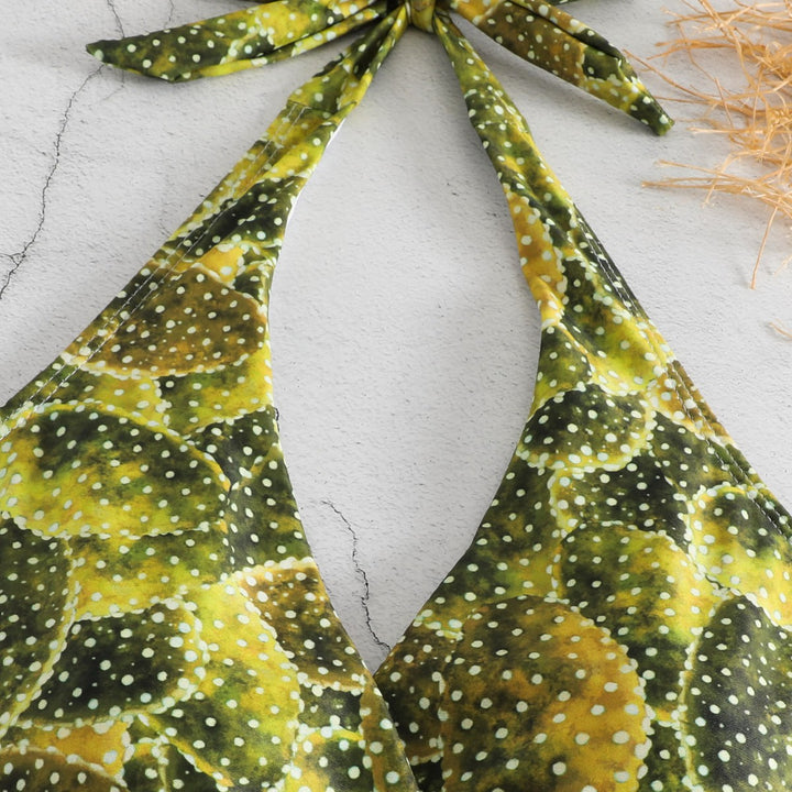 Damen Einteiler Badeanzug mit floralem Kaktusdesign Echo Archiv