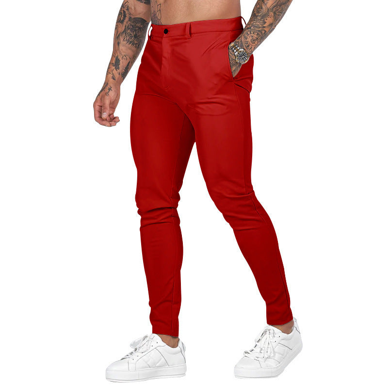 Herren nan Slim-Fit Stretch-Chino mit schmal zulaufendem Bein und dezenten Eingrifftaschen Echo Archiv