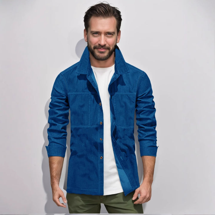 Herren lässige Utility-Jacke mit praktischen Taschen und stylischem Schnitt Echoarchiv