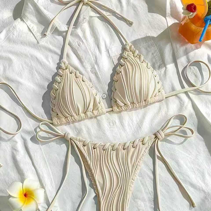 Damen Triangel-Bikini mit Wellenmuster Echo Archiv
