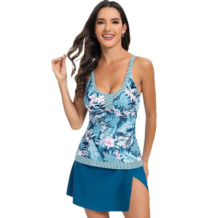 Damen Tankini-Oberteil mit elegantem Animal-Print Echo Archiv
