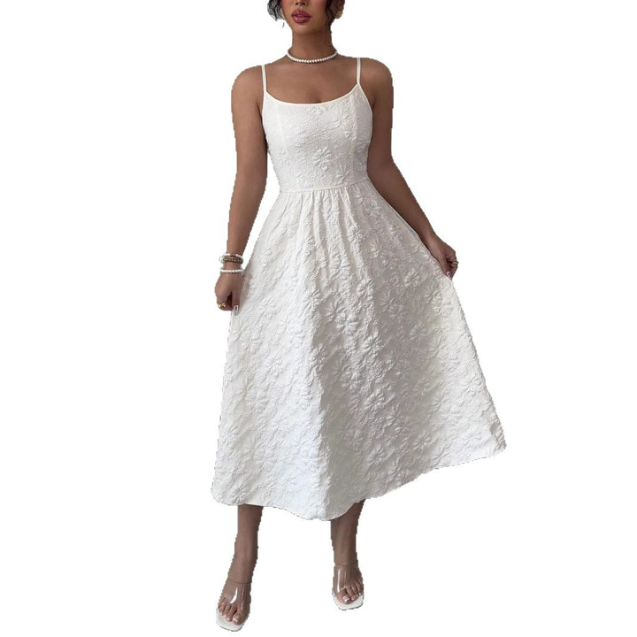 Damen Midikleid mit zarter Blumenstickerei Echo Archiv