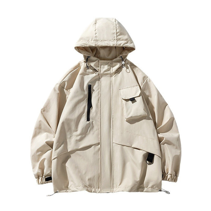 Unisex Funktionsjacke mit multifunktionalen Taschen und verstellbarem Kapuzenschutz Echoarchiv
