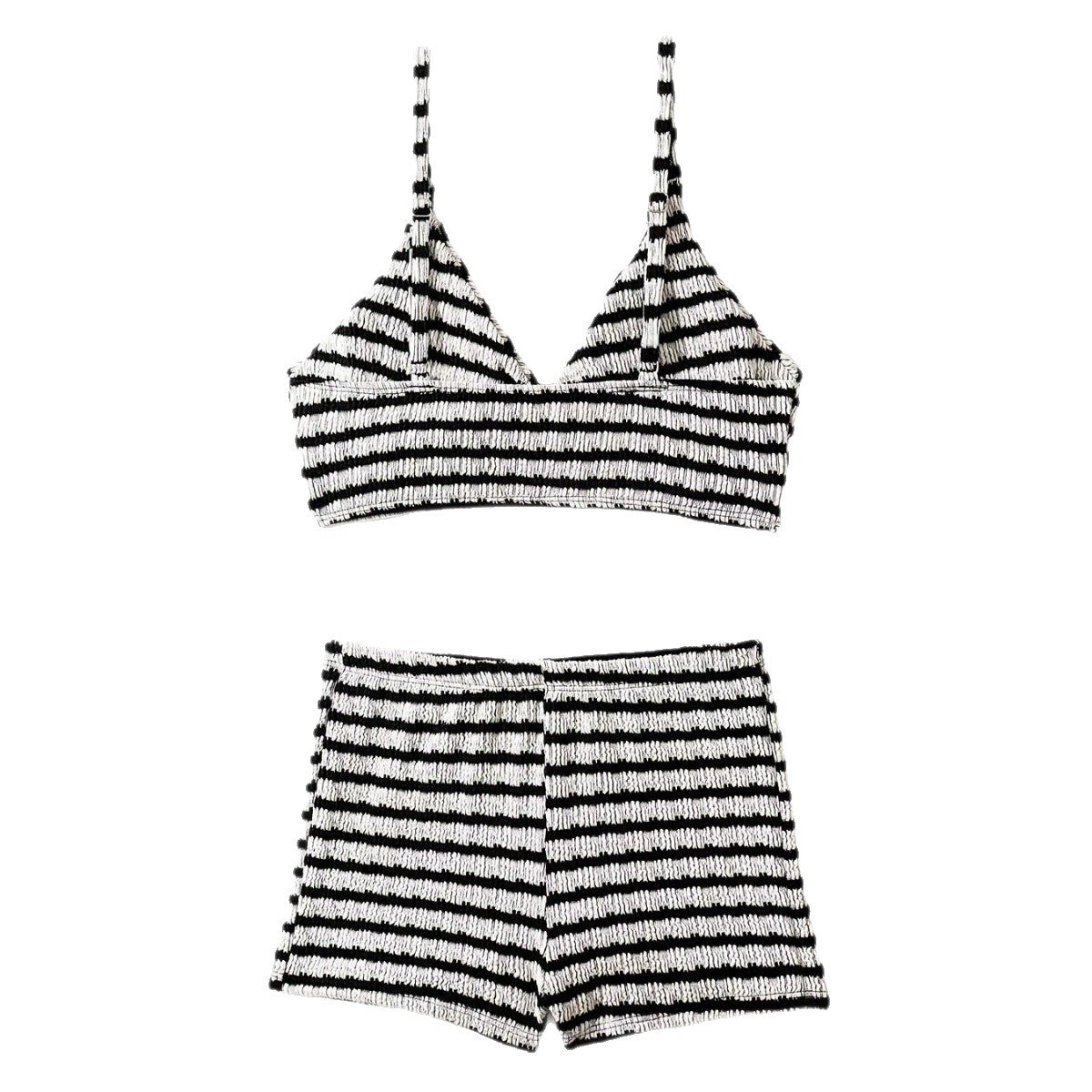 Damen Crop-Bikini Oberteil mit High-Waist Shorts Echo Archiv