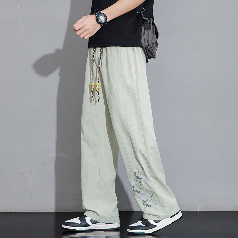 Herren Entspannte Pluderhose mit verstellbarem Bund Echo Archiv