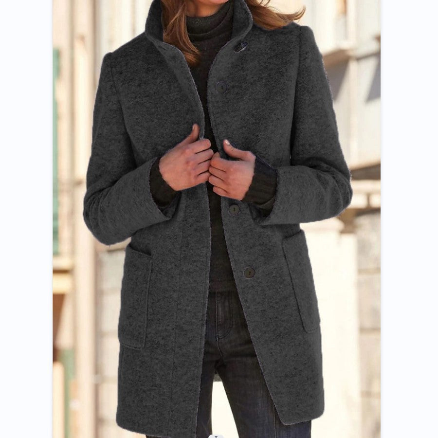 Echoarchiv | Stilvoller & Eleganter Button-Down-Mantel