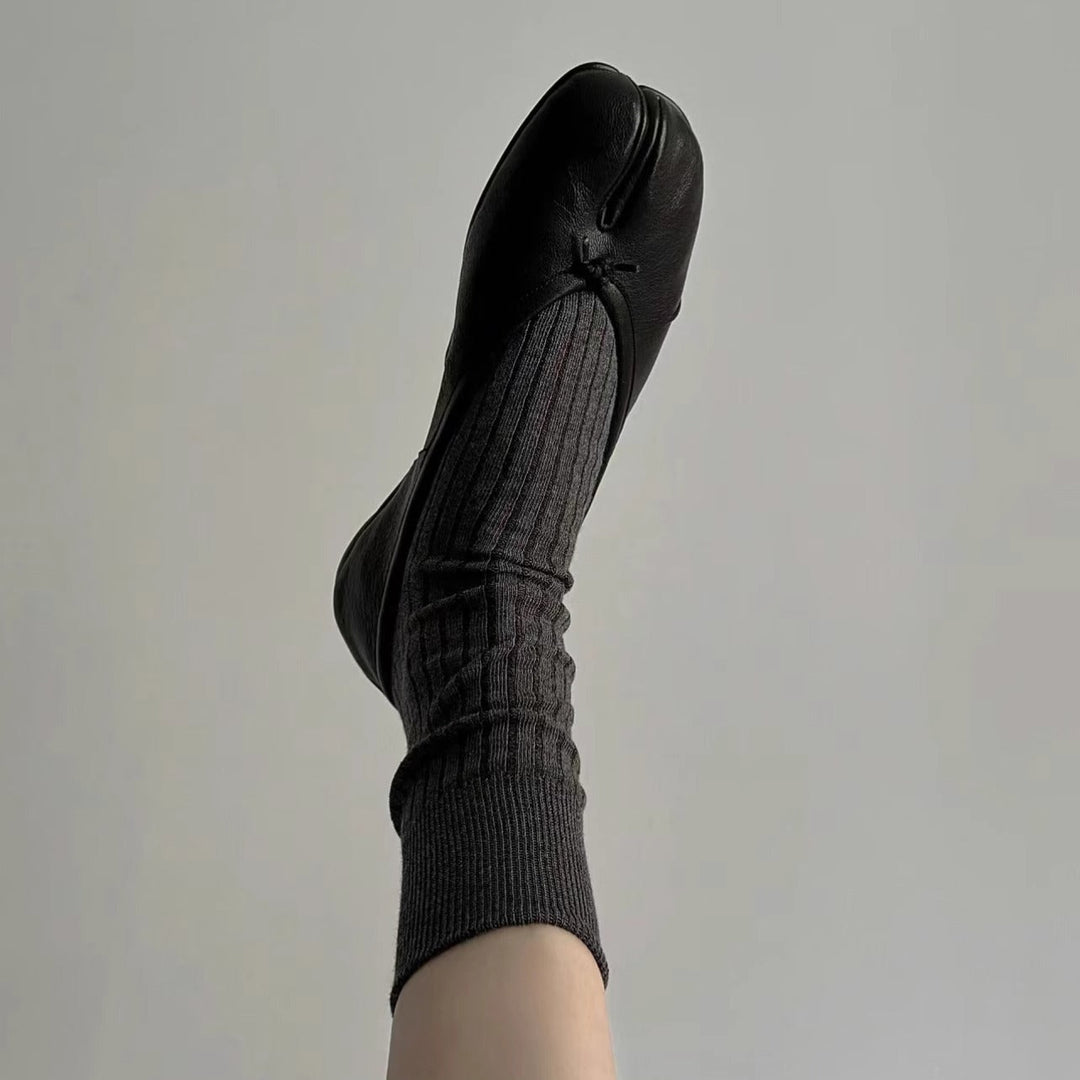 Damen Ballerinas mit raffinierter Zehenpartie und samtiger Lederverarbeitung Echoarchiv