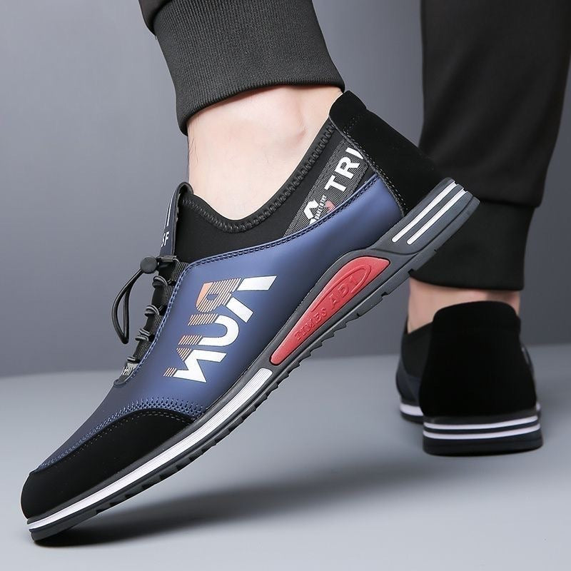 Herren Slip-On-Sneaker mit elastischer Schnellzug-Schnürung und neoprenem Komfortkragen Echoarhiv