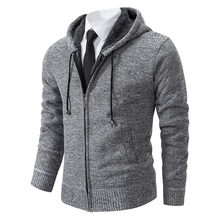 Herren Strickjacke mit modernem Schnitt und praktischem Reißverschluss Echoarchiv