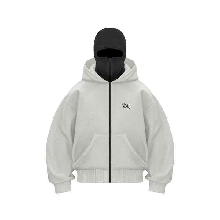Unisex Kapuzen-Sweatjacke mit vollem Reißverschluss und enganliegender Kapuze – Auréline