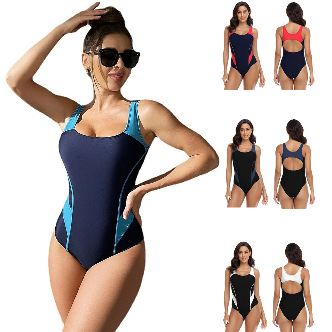 Damen Sportlicher Einteiler Badeanzug mit ergonomischem Schnitt Echo Archiv