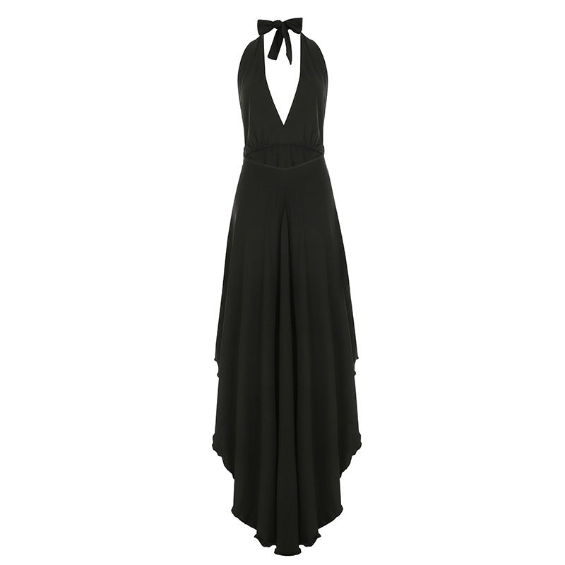 Damen Maxikleid mit tiefem V-Ausschnitt und eleganter Taillierung Echo Archiv