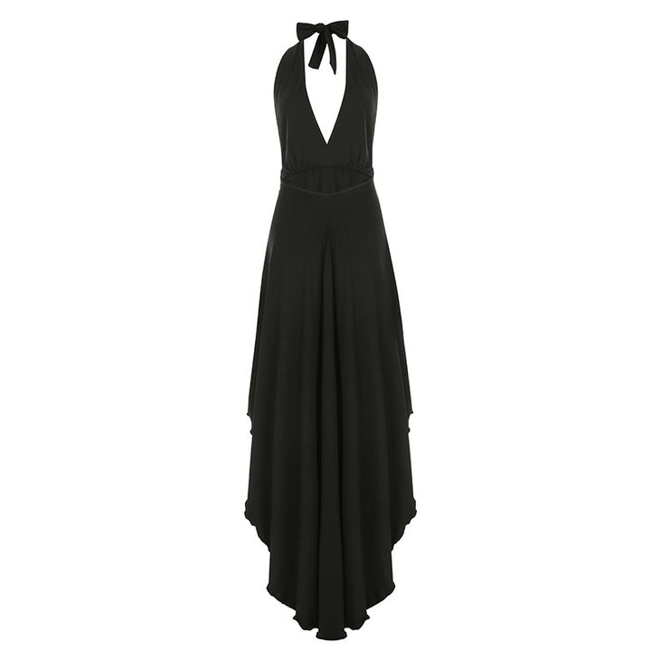 Damen Maxikleid mit tiefem V-Ausschnitt und eleganter Taillierung Echo Archiv