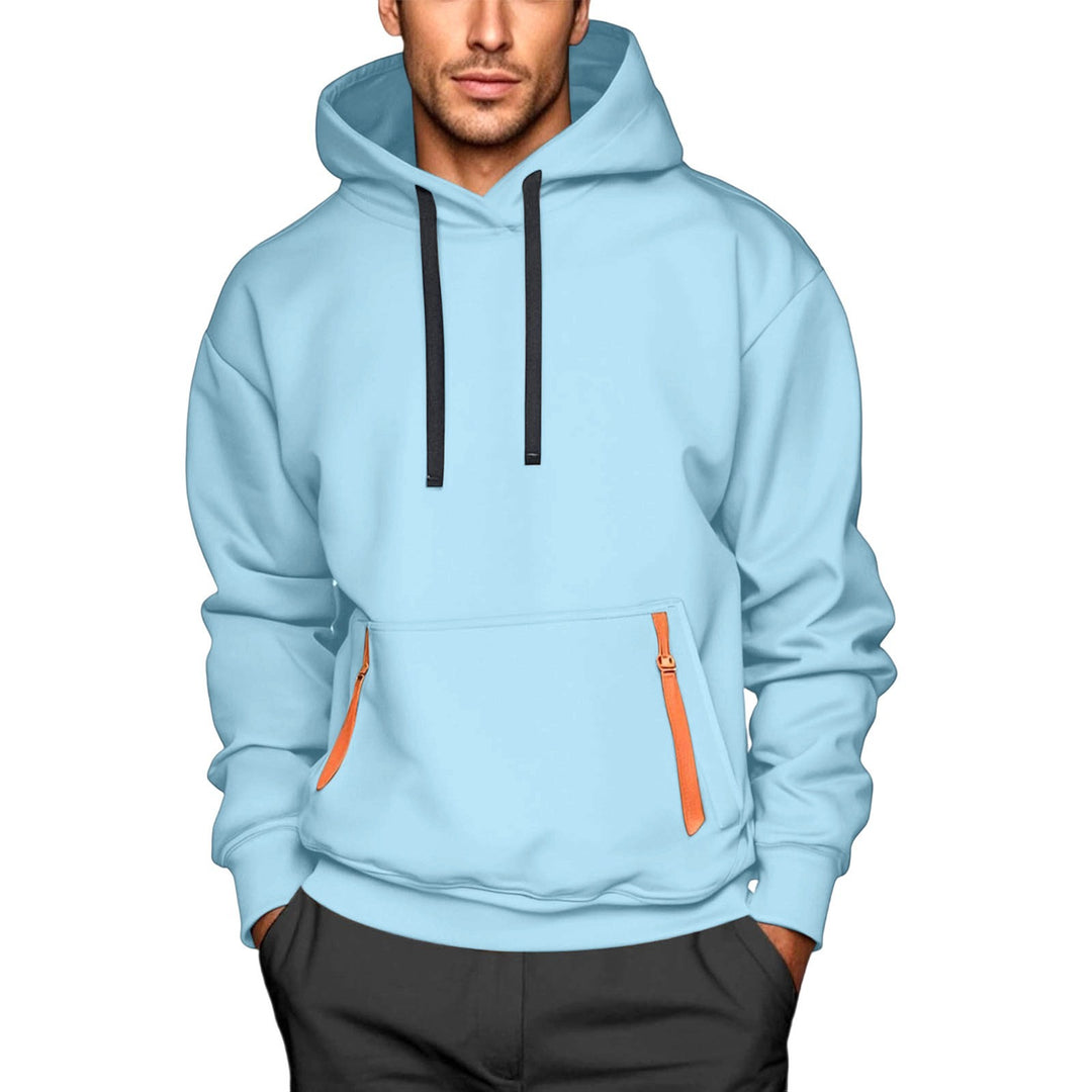Herren sportlicher Kapuzenpullover mit stylischen Reißverschlusstaschen Echoarchiv