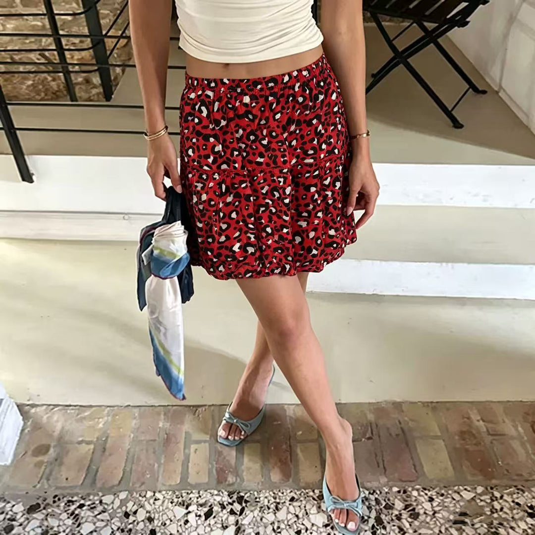 Damen Minirock mit animalischem Print Echo Archiv