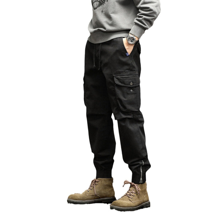 Herren Cargo-Hose mit elastischem Bund und multifunktionalen Taschen Echoarchiv