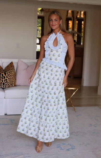 Damen Blusenkleid mit floralen Details Echo Archiv