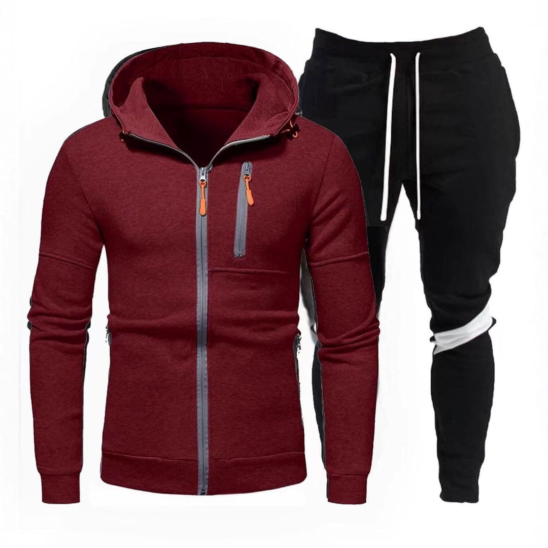 Herren sportliche Kapuzenjacke mit praktischem Reißverschluss und Jogginghose Echoarchiv