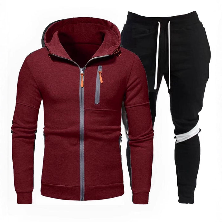 Herren sportliche Kapuzenjacke mit praktischem Reißverschluss und Jogginghose Echoarchiv