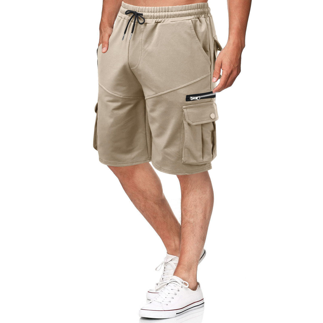 Herren funktionale Sport-Shorts mit vielseitigen Taschen und elastischem Bund Echoarchiv
