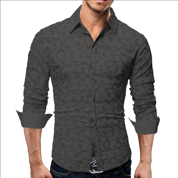 Herren Elegantes und stilvolles Hemd mit floralem Muster Echoarchiv