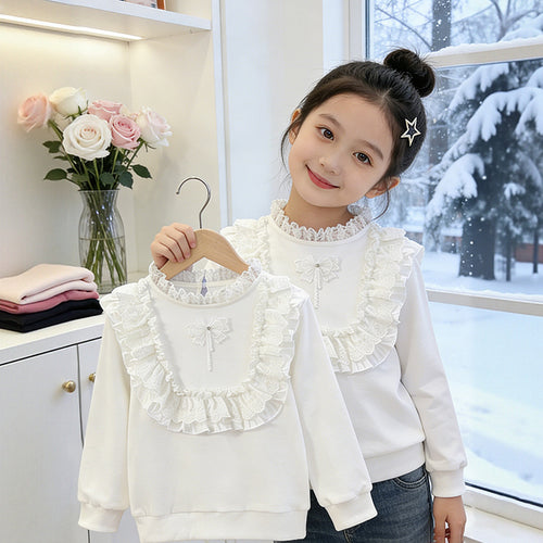Mädchen Sweatshirt mit Rüschendetails Echo Archiv