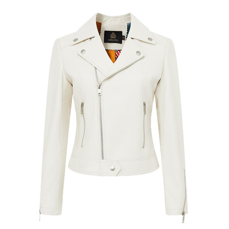 Damen Stylische Lederjacke im Biker-Stil Echo Archiv