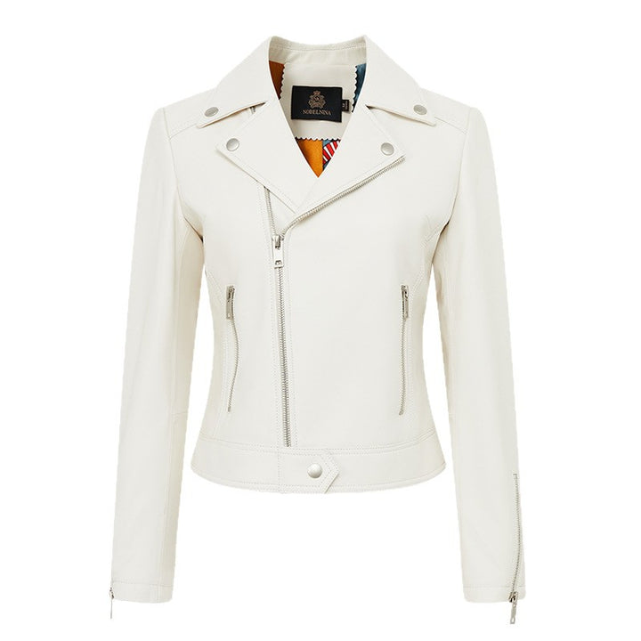 Damen Stylische Lederjacke im Biker-Stil Echo Archiv