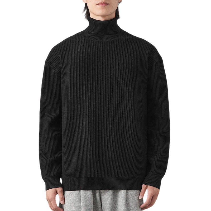 Herren Grobstrickpullover mit Stehkragen Echo Archiv