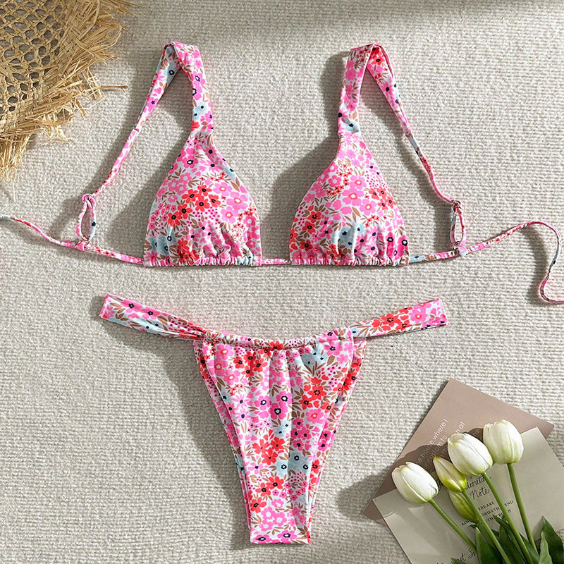 Damen Triangel-Bikini mit elegantem Floral-Muster Echo Archiv