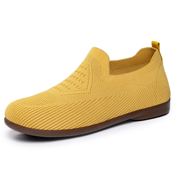 Damen nan gestrickter Komfort-Slip-On Halbschuh mit sockenähnlichem Schaft, gepolstertem Memory-Fußbett und flexibler Leichtlaufsohle Echo Archiv