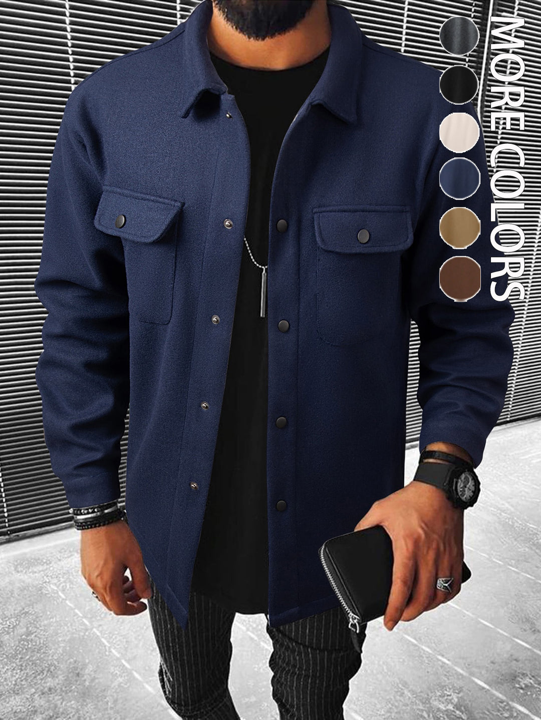 Herren Stilvolle Outerwear-Jacke mit einem modernen Look Echoarchiv