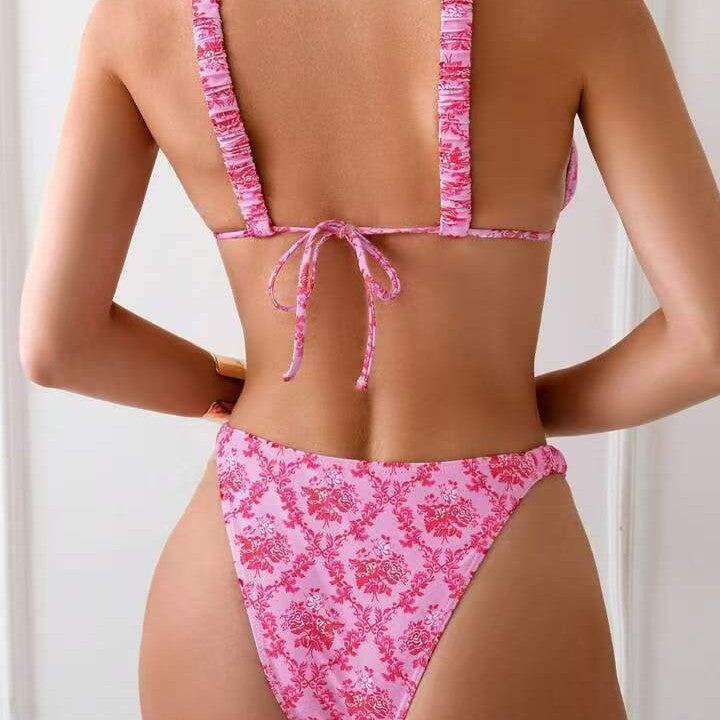 Damen Bikini-Set mit floralem Design und verstellbaren Trägern Echo Archiv