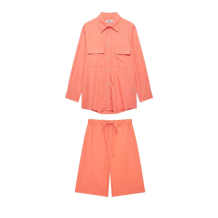 Damen Oversize Hemdbluse im Utility‑Stil mit aufgesetzten Pattentaschen Echo Archiv