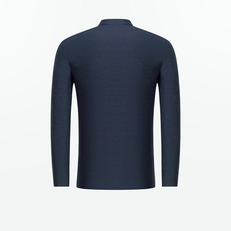 Herren Funktionsshirt mit modernem Stehkragen und sportlichem Reißverschluss Echoarchiv