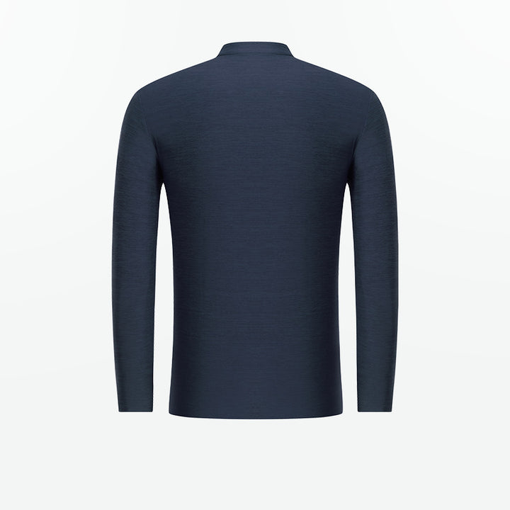 Herren Funktionsshirt mit modernem Stehkragen und sportlichem Reißverschluss Echoarchiv