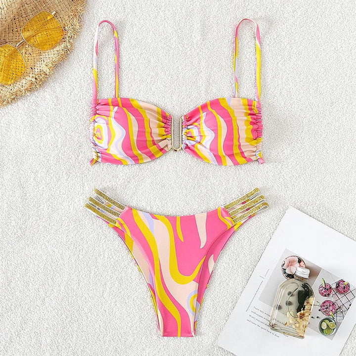 Damen Bikini mit auffälligem Wellendesign Echo Archiv