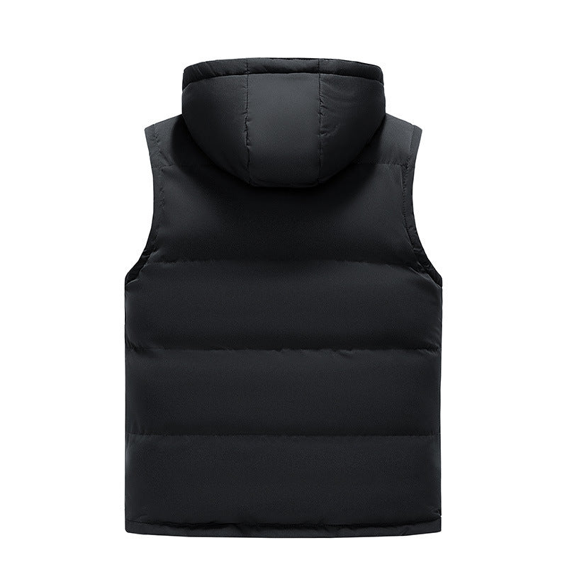 Herren Wattierte Steppweste mit Hoodie Echo Archiv