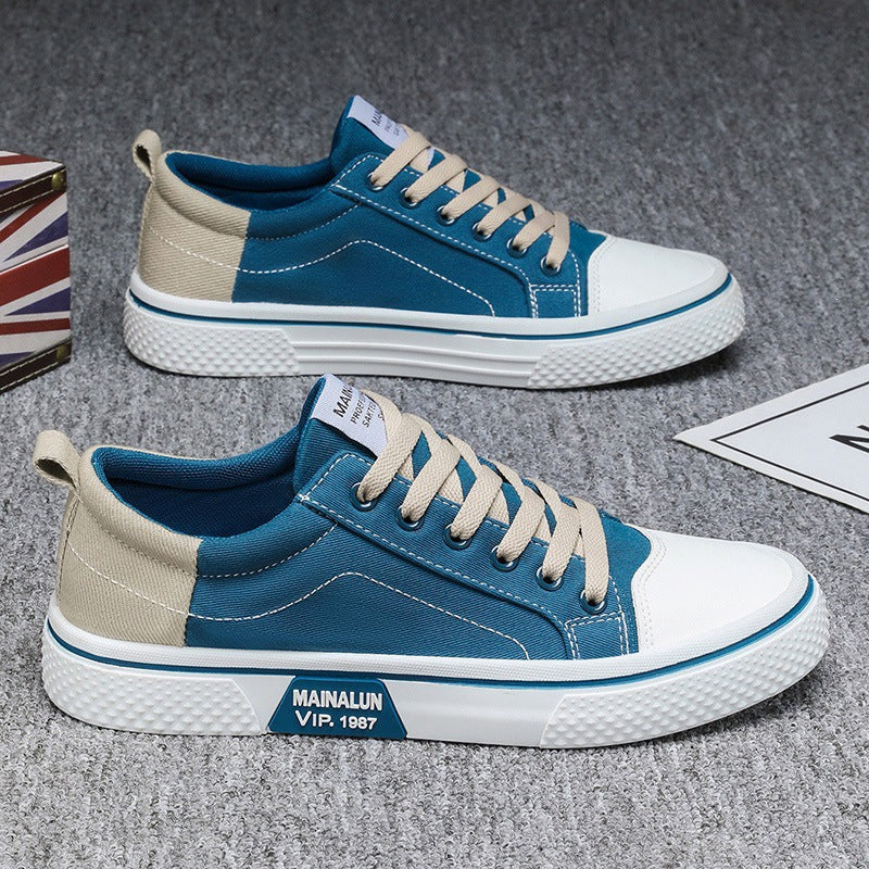 Herren Sportliche Sneakers mit kontrastierenden Einsätzen Echoarchiv