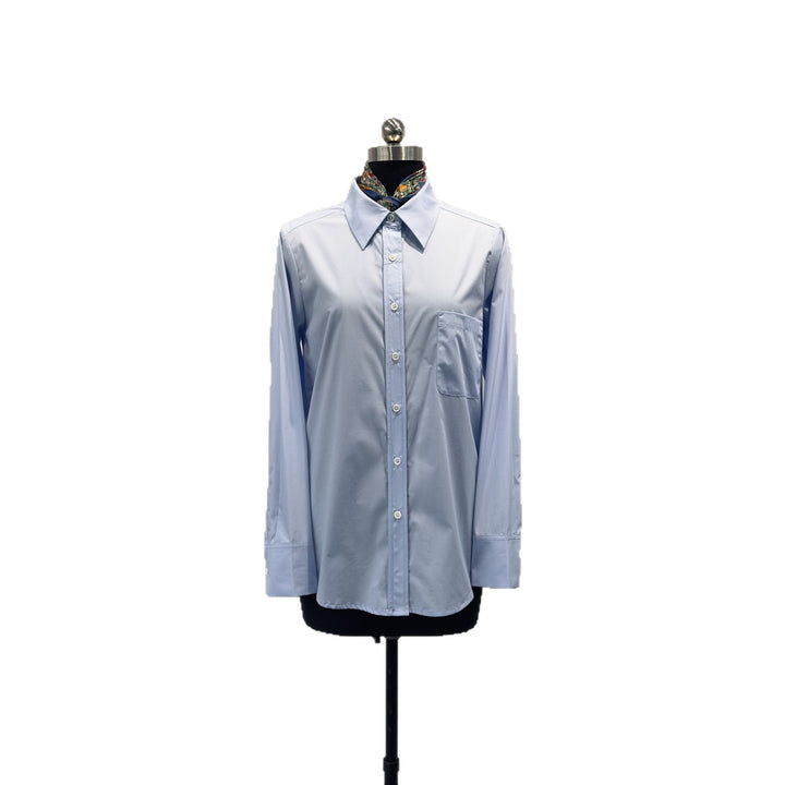 Damen Klassische Button-Down Hemdbluse Echoarchiv