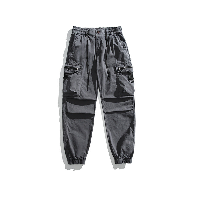 Herren Multifunktionale Cargo-Jogginghose mit D-Ringen, Reißverschluss‑Klappen und elastischen Bündchen Echo Archiv